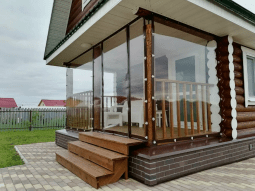 Мягкие окна из ПВХ 700 мкр. (окантовка ПВХ), 1 м.кв.